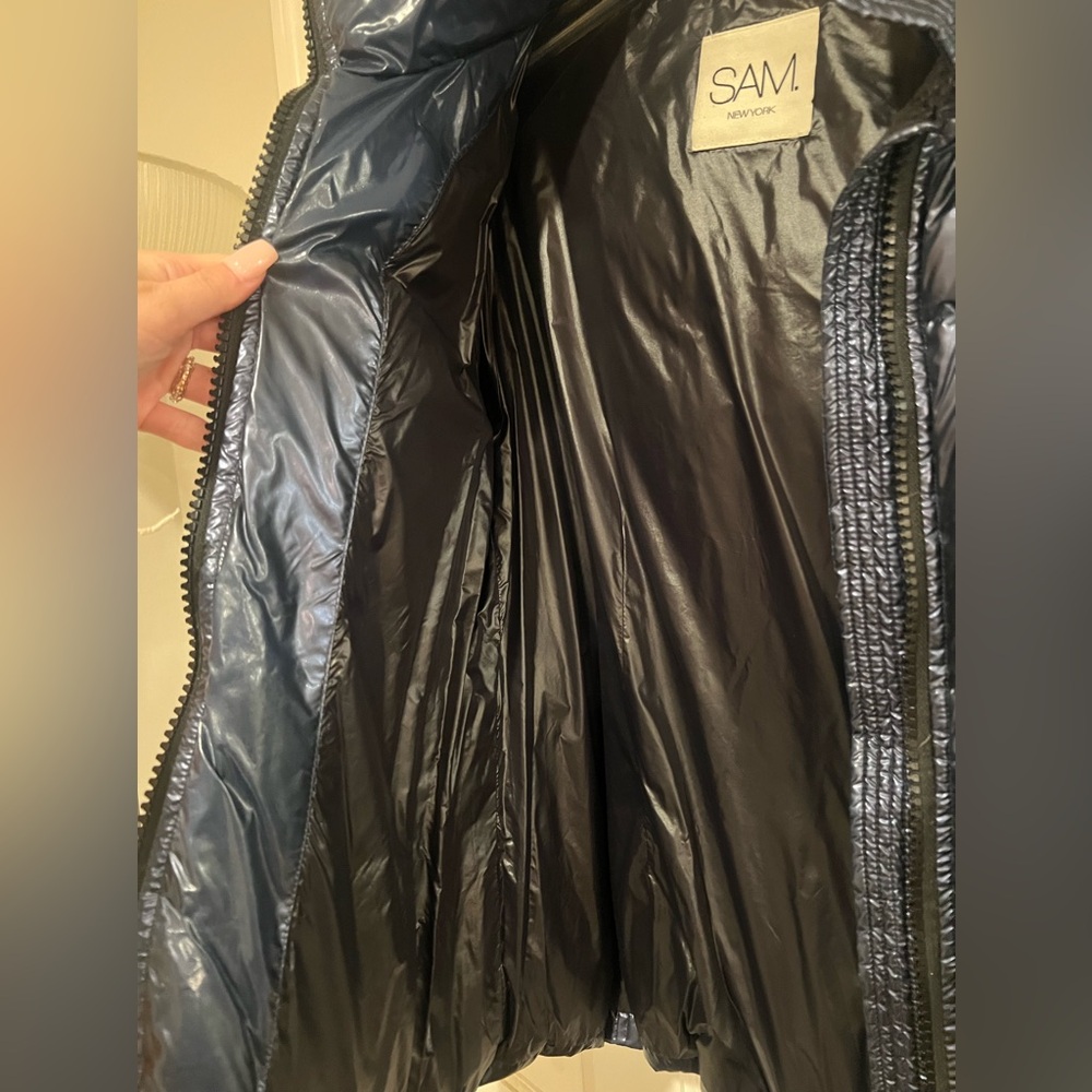 Sam. Freestyle Down Jacket Size Small Dark Marine - image 5